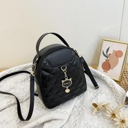 2024 Ladies bag Backpack Single Strap Fashionable Joker Break Schoolbag with Chain Decoration Portable Wholesale for Women