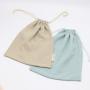 High Quality Colorful Gauze Cotton Fabric Drawstring Clothes Dust Pouch Bag Soft Cotton Shoe Packaging Shopping Bags