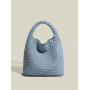OEM ODM Luxury Elegance High Quality Women Armpit Handbags PU Leather Small Ladies Woven Hand Shoulder Underarm Bags