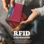 Hot Selling RFID Blocking Wallet Slim Fashion Leather Minimalist Front Pocket Wallets High Capacity Leather Mini Card Holder