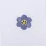 Keymay RTS Stock Low MOQ High Quality Multi-color Cute Smiley Daisy Self Adhesive Stick on Flower Embroidery Patches