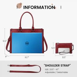Custom hot sale office tote bag for women waterproof computer shoulder messenger bag business school PU leather laptop briefcase