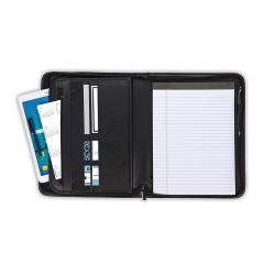 11 inch Padfolio Zippered Portfolio Premium Good Padfolio Binder Interview Resume Document Organizer