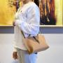 2024 Spring New High end Genuine Leather Large Capacity Versatile Bucket Tote Bag