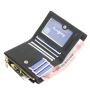 OEM087 Fashion Bifold Man Wallet Black Change Photo Small Wallet Korean Designer Minimalist Purses Cards Short Purse