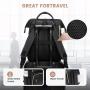 Custom Hot Sale Carry on school work bookbag mochila luxury PU leather Nurse Teacher Daypack women laptop backpack with USB Port