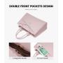 LOVEVOOK wholesale Large Bags 2pc Tote Bag Multi Use work shoulder laptop Tote handbags with compartments For Ladies and girls