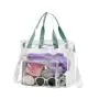 Waterproof swimming bag dry wet separate fitness bag large PVC transparent bag