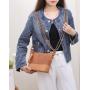 2024 Custom Small Fashion Women'S Crossbody Snake Skin Pattern Genuine Leather Adjustable Shoulder Bags Handbag For Girls