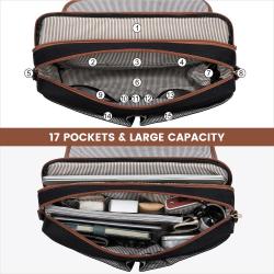 Waterproof Hot Sale Computer Briefcase Case with USB Crossbody Messenger Bag Office Travel Work Laptop PU briefcase for women