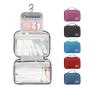 Custom Logo Travel Toiletry Wash Organizer Kit for Men Women Make Up Sturdy Hanging Hook Toiletry Cosmetic Bags