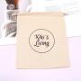 New Arrival Drawstring Cotton Packing Bag For Cosmetic Skincare Product Gift Reusable Custom Logo Printed Muslin Pouch