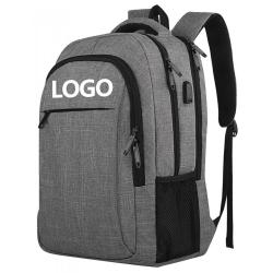 custom logo black grey boy girl school backpack bags 19 inch laptop classy men's business backpack