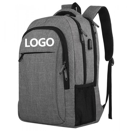 custom logo black grey boy girl school backpack bags 19 inch laptop classy men's business backpack