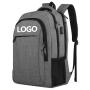 custom logo black grey boy girl school backpack bags 19 inch laptop classy men's business backpack
