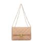 New Simple Fashion Diamond Chain Messenger Shoulder Bag China Wholesale PU Womens Bags Cover Type Lock Cell phone Bag Handbags
