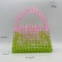 transparent Acrylic Gradient Beaded Bags Wholesale Custom Color Ladies Design Party Summer Beach Purses and Handbags  2024