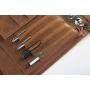 Custom Zipper Padfolio Folder A4 Notebook Leather Cover Agenda Planner Leather Padfolio Organizer With 3 Ring Binder