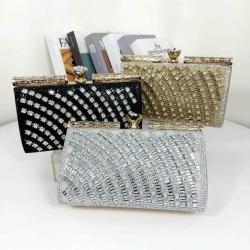 Custom Wedding Purse Crystal Clutches Luxury Small Evening Bag Rhinestone Colorful Diamond Purse Bling Party Shoulder Bag