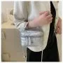 Rhombic grid embroidered thread fashionable mini small bag for women, handbag, new style for summer, shoulder crossbody