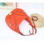 2024 top selling hobos shoulder bag for women soft Pu leather ladies bag big size designer underarm half moon bag factory  37 cm