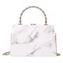 HR486 Women's Fashion Style Dinner Party Clutch Bag New Texture Chain One Shoulder Crossbody Bag Trend Printed Handheld Box Bag