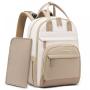 LOVEVOOK Baby Bag with Changing Pad Baby Registry Bag for Mom Dad with Stroller Buckles Large Waterproof Diaper Bag Backpack