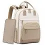LOVEVOOK Baby Bag with Changing Pad Baby Registry Bag for Mom Dad with Stroller Buckles Large Waterproof Diaper Bag Backpack