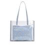 2021 Fashion Summer Beach Tote Bag Girls Shoulder Bags Transparent Clear PVC Handbags and Purse for Women