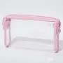 Keymay Candy Color Clear Cosmetic Bag Travel Transparent Makeup Pouch Personalized Waterproof Plastic PVC Zipper Toiletry Bag