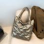 Autumn and Winter Feather 2024 Large Capacity Autumn New Fashion Shoulder Bag Design Casual Tote Bags Female Handbag