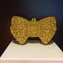 Custom Logo China Supplier Evening Crystal Purses Stone Clutch Bow Shaped Wedding Ladies Bow Tie Purse Clutches for Women