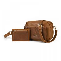 2024 new women's small crossbody bag women's PU leather shoulder handbag multi-pocket purse 2 kits