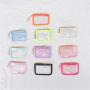 Keymay New Design RTS Fast Shipping 10 Colors Waterproof Pvc Clear Card Holder Fashion Wallets Keychains Pvc Coin Purse