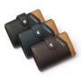 ZR115 European And American Metal Aluminum Box Automatic Pop-up PU Card Bag RFID Credit Card Leather Card Sleeve