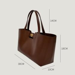 2024 Custom Fashion Casual Vegan Leather Women's Tote Bags Vintage Large Capacity  Leather Shoulder Crossbody Bags