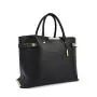 2021 Wholesale Classic Design Black Fashion Tote Bag Custom Logo Leather Handbags for Women