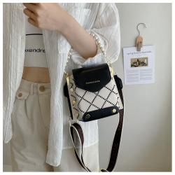 Pearl Handbags For Women Free Shipping For China Forwarder Diamond Lattice Designer Women Bags Pu Shoulder Crossbody Bag CY74407