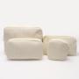 Low MOQ New Fashion Women Make Up Pouch Portable Travel Zipper Storage Toiletry Bag Corduroy Cosmetic Bag
