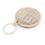 New arrival chain shoulder party purse designer handbags box clutches ladies round evening bag clutch bags for women pochette femme