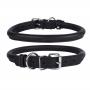 Dogs leather roller dog collar breathable waterproof genuine leather dog collar