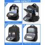 LOVEVOOK 15.6 17 Inch Waterproof Travel Backpack with USB Port Mens Anti-theft College School Bookbag Laptop Backpack for Men