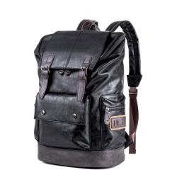 ZF181 Men Backpack PU Computer Bag Breathable Waterproof Schoolbag Fashion Popular Outdoor Travel Shoulder Bag