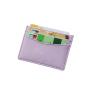 Promotional leather card holder colorful vegan leather Slim leather card sleeve with logo