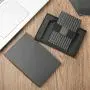 Factory Supply RFID Blocking Pop Up Wallet with Magnetic Removable Leather Card Holder Aluminum Metal Case