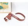 hot ladies belt quality personalized women belt with letter metal Belt in the jeans or in the skirt customization letter logo