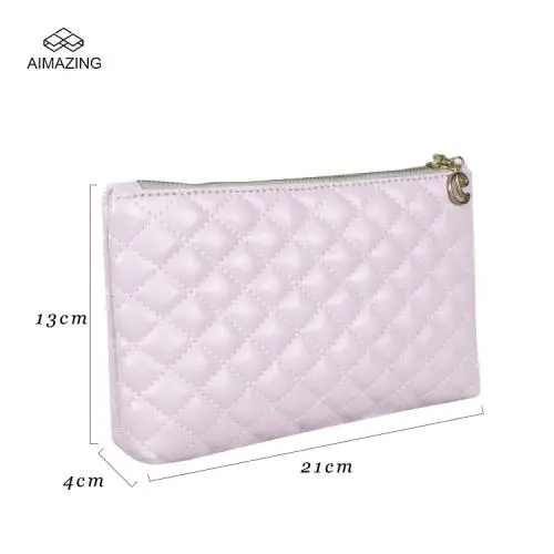Zipper Lipstick Pouch Quite Texture Travel Waterproof Toiletry Bag Makeup Bag Cosmetic Bag