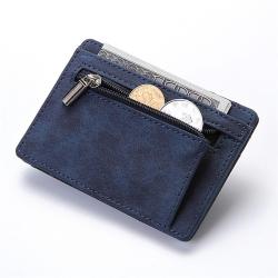 CUIKCA Wholesale Creative Design Coin Purse High Quality PU Leather card holders elastic straps magic wallet for men and women