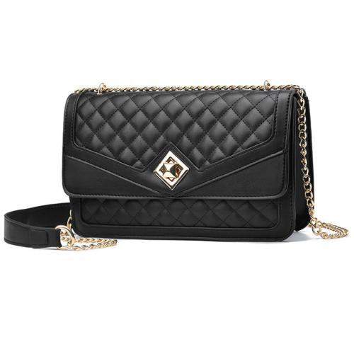 KBW716 Crossbody Bags for Women Leather Quilted Shoulder Bag with Chain Strap Trendy Clutch Satchel Ladies Evening Bag