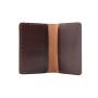Custom Small Card Organizer Designer Vegetable Tanned Leather Credit Cards Holder